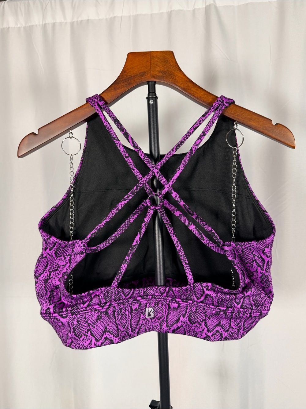 BuffBunny Purple Reptilia Sports Bra - Picture 2 of 3